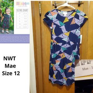 NWT Lularoe Mae Dress Size 12